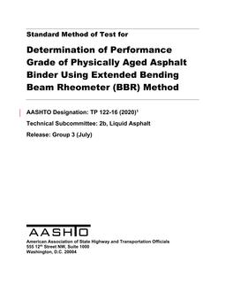 AASHTO TP 122-16 (2018)