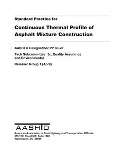 AASHTO PP 80-20