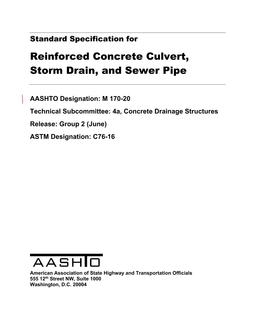 AASHTO M 170-20