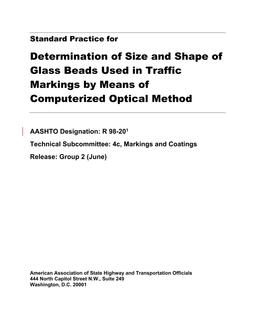 AASHTO R 98-20