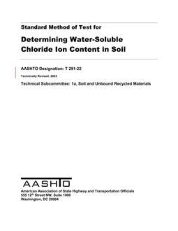 AASHTO T 291-22