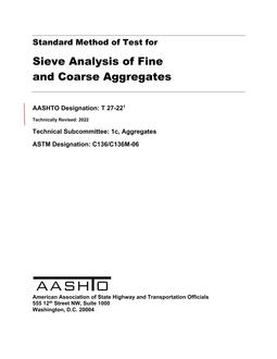 AASHTO T 27-22