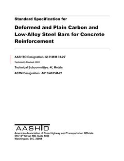 AASHTO M 31M/M 31-22