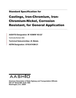 AASHTO M 163M/M 163-22