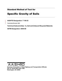 AASHTO T 100-22