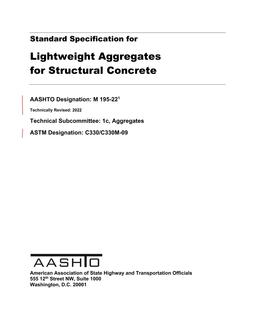 AASHTO M 195-22
