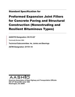 AASHTO M 213-22