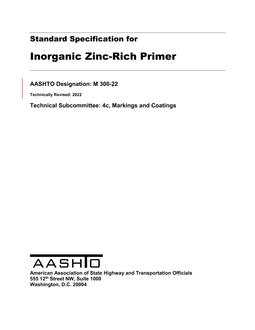 AASHTO M 300-22