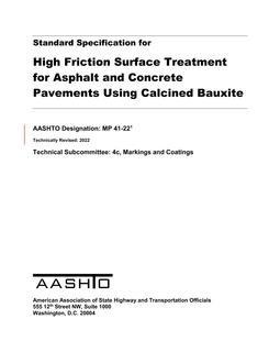 AASHTO MP 41-22