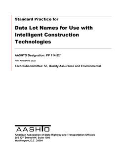 AASHTO PP 114-22