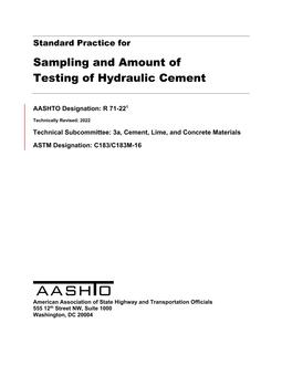 AASHTO R 71-22