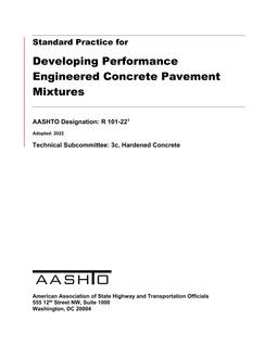 AASHTO R 101-22