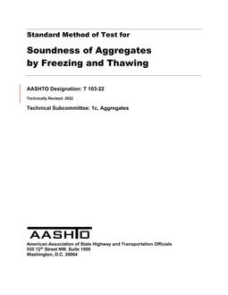 AASHTO T 103-22