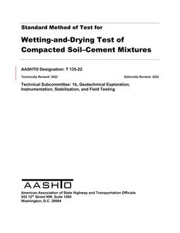 AASHTO T 135-22