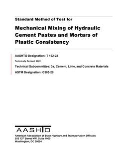 AASHTO T 162-22