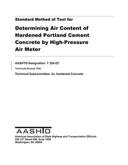 AASHTO T 356-22