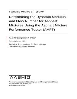 AASHTO T 378-22