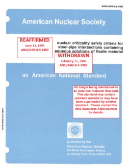 ANS 8.9-1987 (R1995)