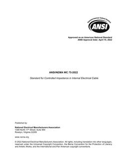 ANSI/NEMA WC 75-2022