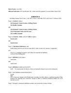 API Spec 16C Errata 1, 2, 3, 4