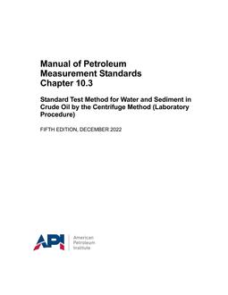 API MPMS Chapter 10.3