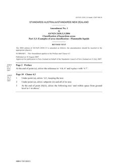 AS/NZS 2430.3.3-2004 AMDT 1