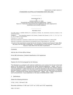 AS/NZS 60335.2.27-2004 AMDT 1