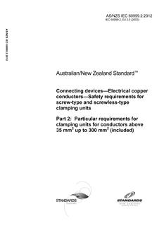 AS/NZS IEC 60999.2-2012