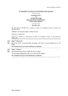 AS/NZS 3122-1993 AMDT 1