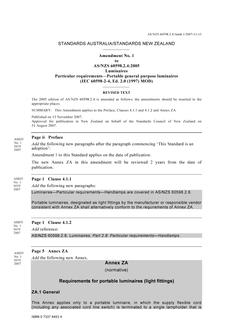 AS/NZS 60598.2.4-2005 AMDT 1