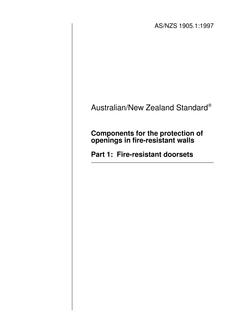 AS/NZS 1905.1-1997