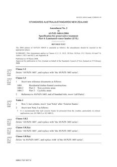 AS/NZS 1604.4-2004 AMDT 2