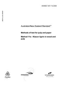 AS/NZS 1301.11S-2005