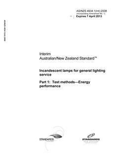 AS/NZS 4934.1(INT)-2008