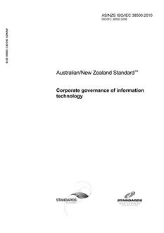 AS/NZS ISO/IEC 38500-2010