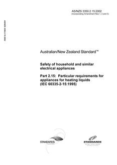 AS/NZS 3350.2.15-2002