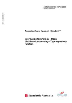 AS/NZS ISO/IEC 14769-2003