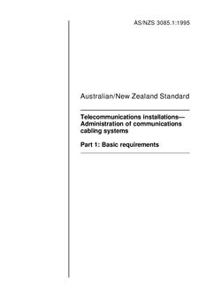 AS/NZS 3085.1-1995