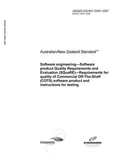 AS/NZS ISO/IEC 25051-2007
