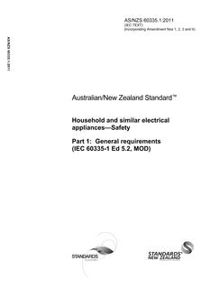 AS/NZS 60335.1-2011