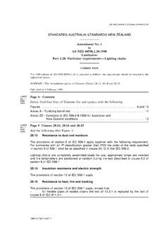 AS/NZS 60598.2.20:1998 AMDT 1