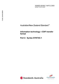 AS/NZS ISO/IEC 15475.2:2003