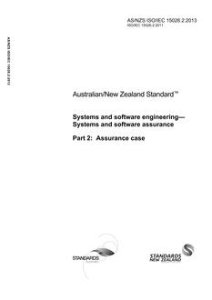 AS/NZS ISO/IEC 15026.2:2013
