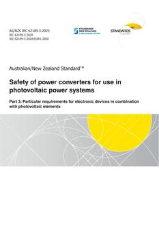 AS/NZS IEC 62109.3:2023
