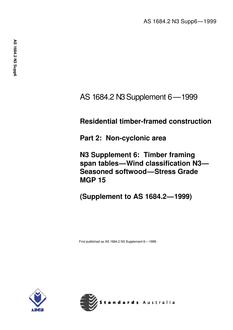 AS 1684.2 N3 SUPP 6-1999