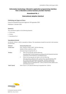 AS ISO/IEC 19784.2:2010 Amd 1:2021