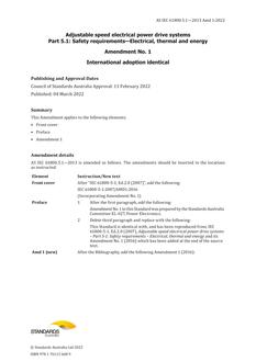 AS IEC 61800.5.1-2013 Amd 1:2022