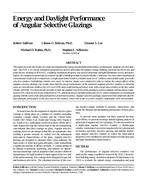 Energy and Daylight Performance of Angular Selective Glazings