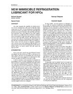 SD-95-08-3 — New Immiscible Refrigeration Lubricant for HFCs