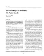 3204 — Disadvantages of Auxiliary Air Fume Hoods